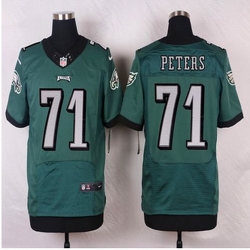 NEW Philadelphia Eagles #71 Jason Peters Midnight Green Team Color Mens Stitched NFL Elite jersey