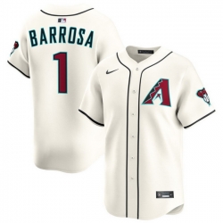 Men Arizona Diamondbacks Nike Home Limited Jersey Cream Barrosa Jorge 1