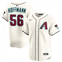 Men Arizona Diamondbacks Nike Home Limited Jersey Cream Hoffmann Andrew 56