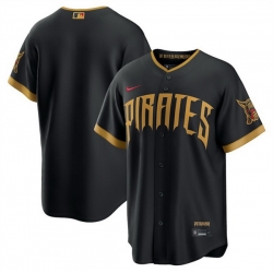 Men Pittsburgh Pirates Blank Black 2026 City Connect Stadium Stitched Baseball Jersey