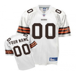 Cleveland Browns Customized Jerseys White Jerseys