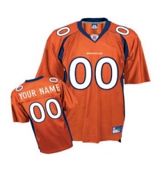 Denver Broncos Customized Jerseys Orange