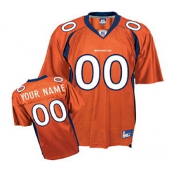 Denver Broncos Customized Jerseys Orange