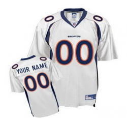 Denver Broncos Customized Jerseys White Jerseys
