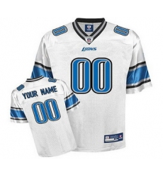 Detroit Lions Customized Jerseys White Jersey