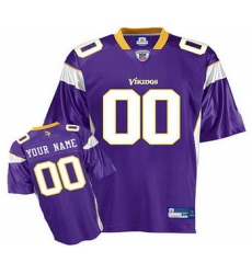 Minnesota Vikings Customized Jerseys Purple