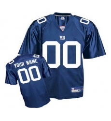 New York Giants Customized Jerseys  blue