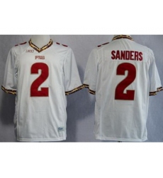 Florida State Seminoles FSU 2 Deion Sanders White NCAA Jerseys