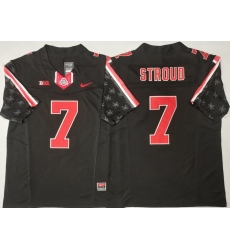 Men Ohio State Buckeyes Black # 7 C.J. Stroud Black Stitched F U S E NCAA Jersey