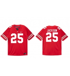 Men Ohio State Buckeyes Nike #25 Bo Jackson Student Athlete Scarlet Football Jersey