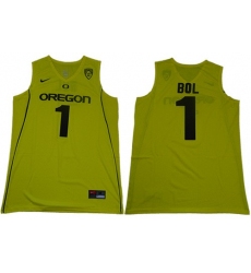 Ducks 1 Bol Bol Yellow Limited Stitched College Jersey 