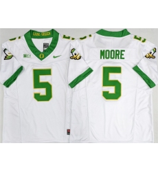 Men Oregon Ducks 5 Dakorien Moore White 2026 F U S E  Stitched Jersey