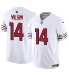 Men Arizona Cardinals 14 Michael Wilson White 2025 F U S E  Vapor Untouchable Limited Stitched Jersey