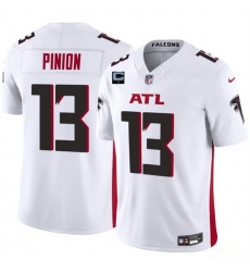Men Atlanta Falcons 13 Bradley Pinion White 2025 F U S E With 1 Star C Patch Vapor Untouchable Limited Stitched Football Jersey