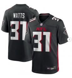 Men Atlanta Falcons Xavier Watts #31 F U S E Stitched Nike Black Jersey