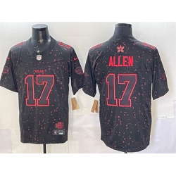 Men Buffalo Bills 17 Josh Allen Black 2025 F U S E   Stranger Things Edition Vapor Limited Stitched Football Jersey