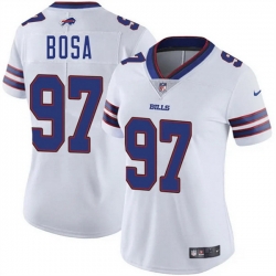 Women Buffalo Bills 97 Joey Bosa White Vapor Stitched Football Jersey