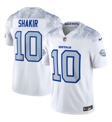 Youth Buffalo Bills 10 Khalil Shakir White 2025 F U S E Rivalries Vapor Untouchable Stitched Football Jersey