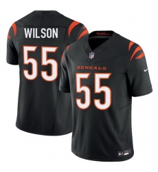 Men Cincinnati Bengals 55 Logan Wilson Black 2025 F U S E  Vapor Untouchable Limited Stitched Football Jersey