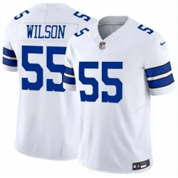 Men Dallas Cowboys 55 Logan Wilson White 2025 F U S E Vapor Untouchable Limited Stitched Football Jersey