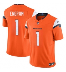 Men Denver Broncos 1 Evan Engram Orange 2025 F U S E Vapor Limited Stitched Football Jersey Men Denver Broncos 1 Evan Engram Orange 2025 F U S E Vapor Limited Stitched Football Jersey