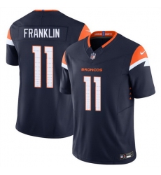Men Denver Broncos 11 Troy Franklin Navy F U S E Vapor Limited Stitched Football Jersey Men Denver Broncos 11 Troy Franklin Navy F U S E Vapor Limited Stitched Football Jersey
