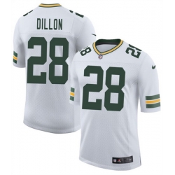 Men Green Bay Packers 28 A  J  Dillon White 2025 New Vapor Untouchable Limited Stitched Football Jersey