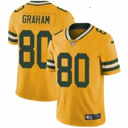 Youth Nike Green Bay Packers 80 Jimmy Graham Limited Gold Rush Vapor Untouchable NFL Jersey