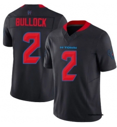 Men Houston Texans Calen Bullock #2 Limited Black Stitched Jersey Men Houston Texans Calen Bullock #2 Limited Black Stitched Jersey