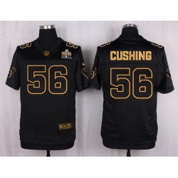 Nike Texans #56 Brian Cushing Black Mens Stitched NFL Elite Pro Line Gold Collection Jersey