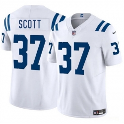 Men Indianapolis Colts 37 Daniel Scott White 2025 F U S E  Vapor Limited Stitched Football Jersey