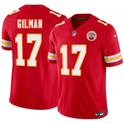 Men Kansas City Chiefs  17 Alohi Gilman Red 2026 F U S E  Vapor Untouchable Limited Stitched Football Jersey