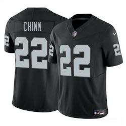 Men Las Vegas Raiders 22 Jeremy Chinn Black 2025 F U S E  Vapor Stitched Football Jersey