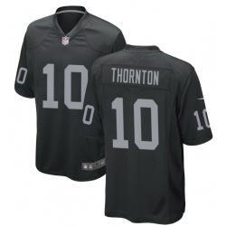 Men Los Vegas Raiders Dont'e Thornton Jr #10 Black Stitched F U S E NFL Jersey