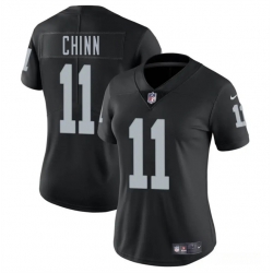 Women Las Vegas Raiders 11 Jeremy Chinn Black 2025 Vapor Stitched Jersey