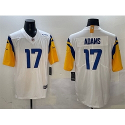Men Los Angeles Rams 17 Davante Adams White 2024 Vapor Untouchable Stitched Football Jersey
