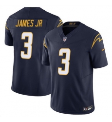 Men Los Angeles Chargers 3 Derwin James JR Navy 2025 F U S E Vapor Limited Stitched Football Jersey