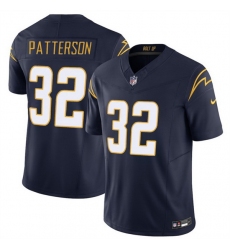 Men Los Angeles Chargers 32 Jaret Patterson Navy 2025 F U S E  Alternate Vapor Limited Stitched Football Jersey