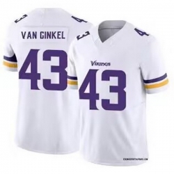 Men Minnesota Vikings 43 Andrew Van Ginkel White Team Vapor Limited Jersey
