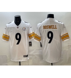 Men Pittsburgh Steelers 9 Chris Boswell White Vapor Untouchable Stitched Jersey
