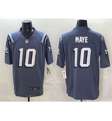 Men New England Patriots 10 Drake Maye 2025  u201CRivalries u201D Stitched Football Jersey