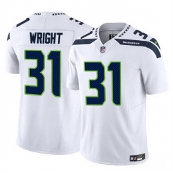 Men Seattle Seahawks 31 Jacardia Wright White 2025 F U S E  Vapor Untouchable Limited Stitched Football Jersey