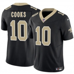 Men New Orleans Saints 10 Brandin Cooks Black F U S E Vapor Limited Stitched Football Jersey