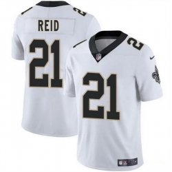 Men New Orleans Saints 21 Justin Reid White 2025 Vapor Limited Stitched Football Jersey
