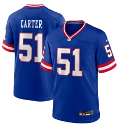Men Nike Abdul Carter Royal New York Giants #51 Blue Rush Stitched NFL Jersey Men Nike Abdul Carter Royal New York Giants #51 Blue Rush Stitched NFL Jersey