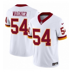 Men Washington Commanders 54 Bobby Wagner White 2025 FUSE Throwback Vapor Limited Football Stitched Jersey