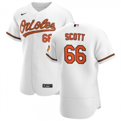Men Baltimore Orioles 66 Tanner Scott Men Nike White Home 2020 Flex Base Player MLB Jersey