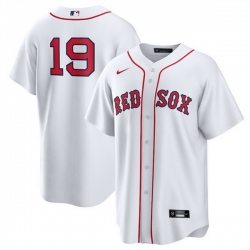 Men Boston Red Sox 19 Roman Anthony White No Name Cool Base Stitched Baseball Jersey