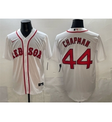 Men Boston Red Sox 44 Aroldis Chapman White Cool Base Stitched Baseball Jersey Men Boston Red Sox 44 Aroldis Chapman White Cool Base Stitched Baseball Jersey