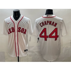 Men Boston Red Sox 44 Aroldis Chapman White Cool Base Stitched Baseball Jersey